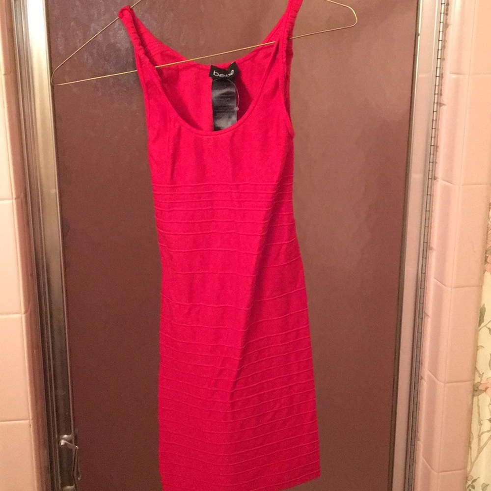 Bebe size small red stretchy dress